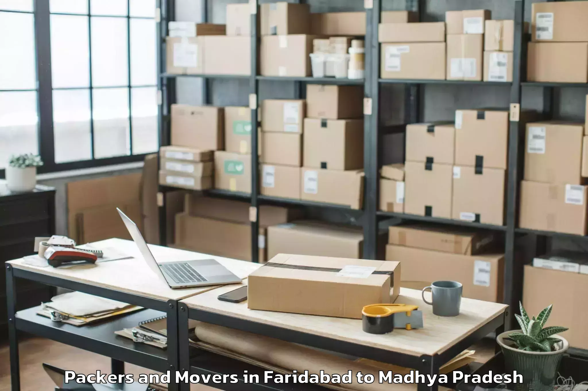 Reliable Faridabad to Gwalior Gird Packers And Movers